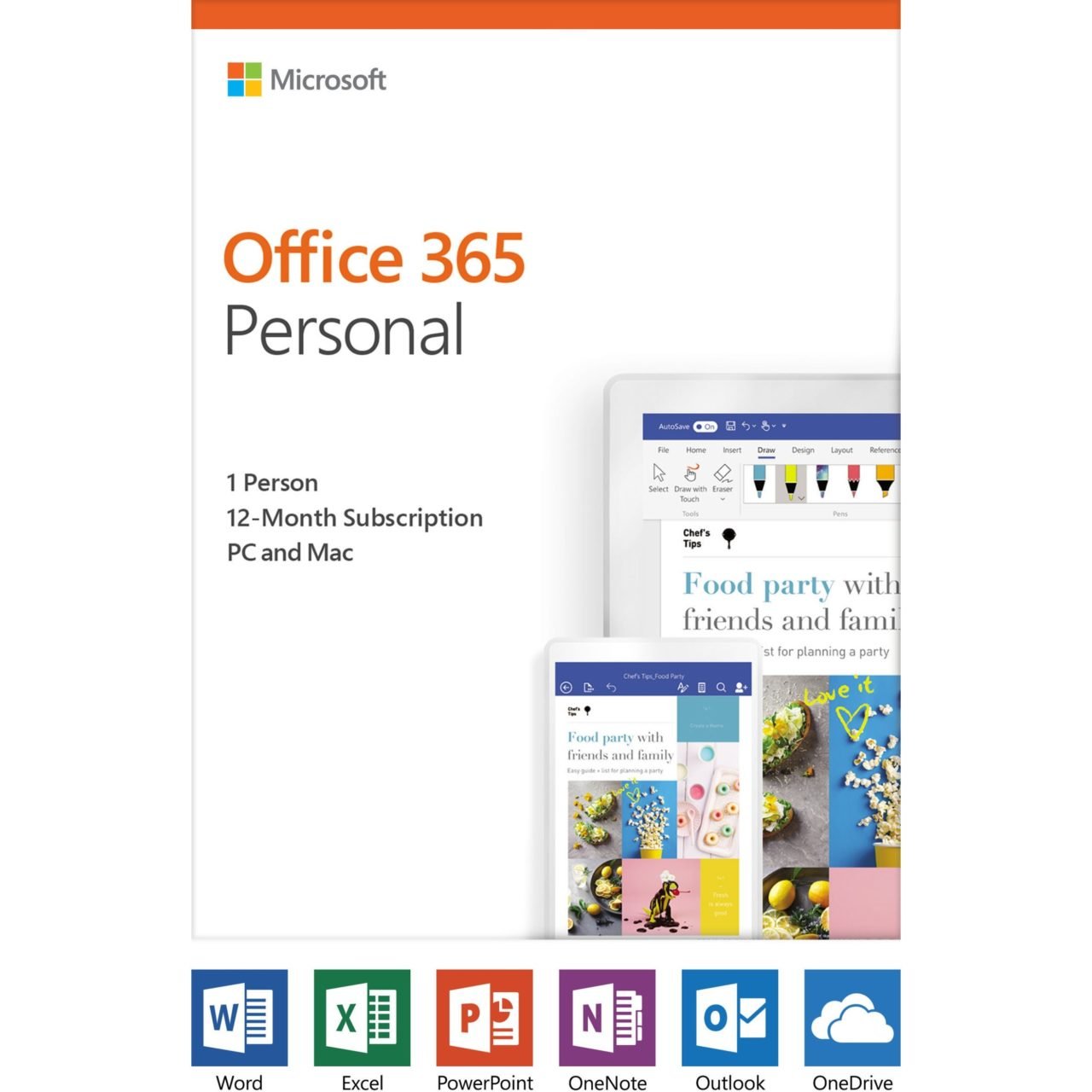 Microsoft Office 365 2019 Personal – Subscription – 1 User, 1 PC/Mac ...