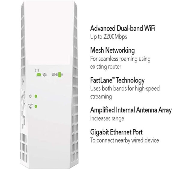 NETGEAR WiFi Mesh Range Extender EX7300 Wireless Signal Booster & Repeater - Image 3